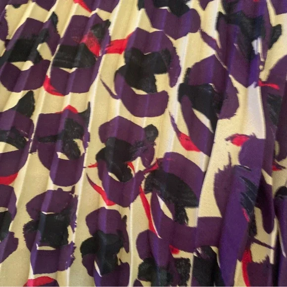 NWT Max Mara Italian Pleated Dress Multicolor size 12 Medium